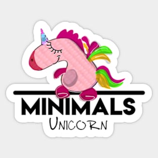 MINIMALS: Unicorn Sticker